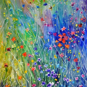 Meadow sparkle: 56 x76 cm, 2019 - SOLD