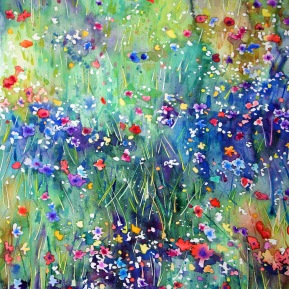 Meadow sparkle #2: 56x76 cm, 2019 - see webshop