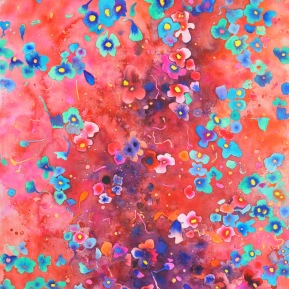 1. Red Universe, 56x76 cm, watercolor and pen on Archers paper, 2019, price upon request