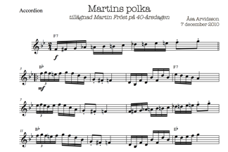 Martins polka (2 stämmor)