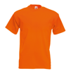T-Shirt med 2 x 4färgs tryck och startnummer - Orange