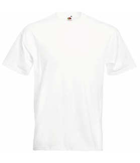 T-Shirt med 2 x 4färgs tryck och startnummer - Vit
