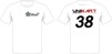 T-Shirt med 2 x 4färgs tryck och startnummer (barn)