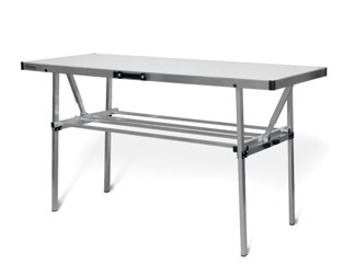 Hopfällbart arbetsbord i aluminium från Stone - 