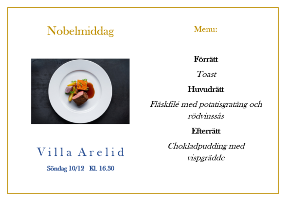 Villa Arelid Nyheter Nobelmiddag 2017 Villa Arelid Nyheter Nobelmiddag 2017