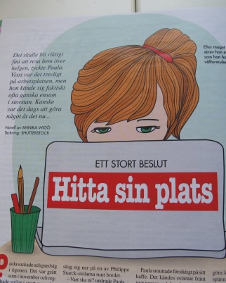 Novellen "Hitta sin plats" i Allers Novellen "Hitta sin plats" i Allers
