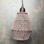 Stickade lampor - Grålila liten lampa