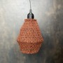 Stickade lampor - Rostbrun sienna liten lampa
