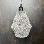 Stickade lampor - Gråvit liten lampa
