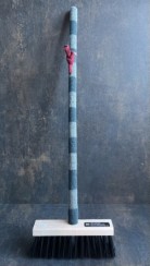 blå/blå randig borste