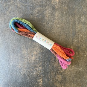Stickade skosnören. - multi
