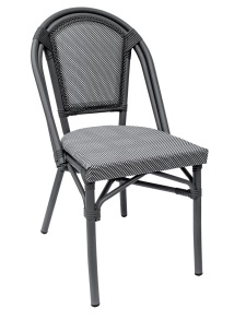 Paris stol, grå/ svartvit - Paris stol, grå/ svartvit
