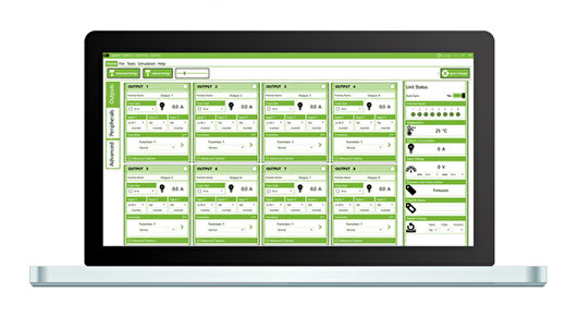 Addio Control Center interface Addio Control Center interface