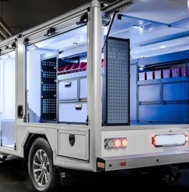 Truck with extra applications installed Truck with extra applications installed