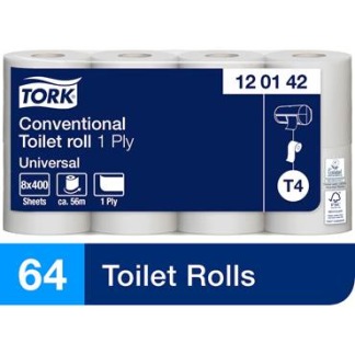 Toalettpapper Universal T4 64 st/bal - Tork T4 64 rle
