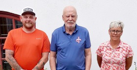 Vinnarna: Stefan Wester 2:a, Hans Claar 1:a, Marie Robertsson 3:a