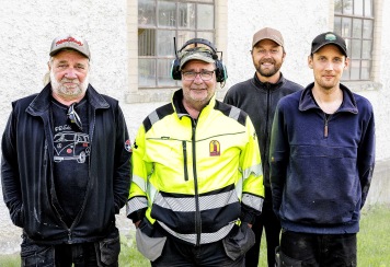 Fr v: Chrstoffer Rössvik, Michael Micke Berg, Viktor Leijon och Robert Tärnbring
