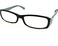 Superstarka läsglas svart 7.0