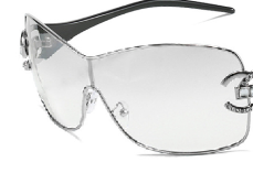 Solglas 2000 silver svart ljus spegel