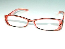 Läsglas Karin röda strass