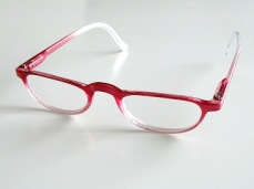 Läsglas rosa oval
