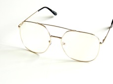 Klarglas oversized pilot guld