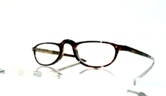 Läsglas oval havanna