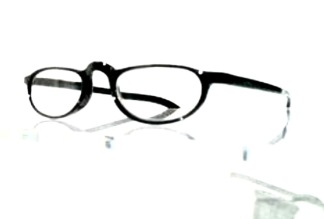 Läsglas oval svart
