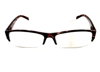 Läsglas bruna halvbåge