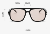 Solglas Lorient svart/orange graderad