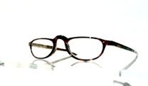 Läsglas oval havanna