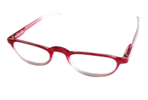 Läsglas rosa oval