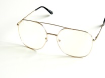 Klarglas oversized pilot guld
