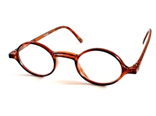 Läsglas runda favoriter bruna