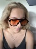 Solglas Lorient svart/orange graderad