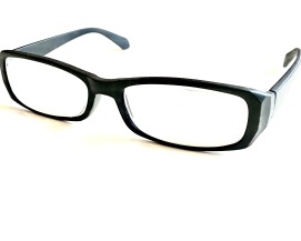 Superstarka läsglas svart 7.0