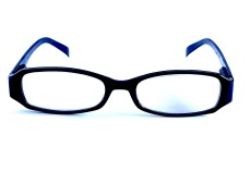 Läsglas svart rak