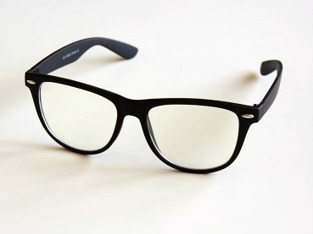 Klarglas svart wayfarer