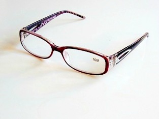 Läsglas Sylvia brunröd