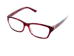 Läsglas Lorentina brunröd