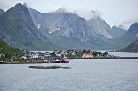 Platsen heter Å och ligger längst syd på Lofotens fastland.
