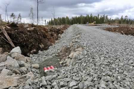 27 april 2018 - Kabelväg mot fundament 8.
