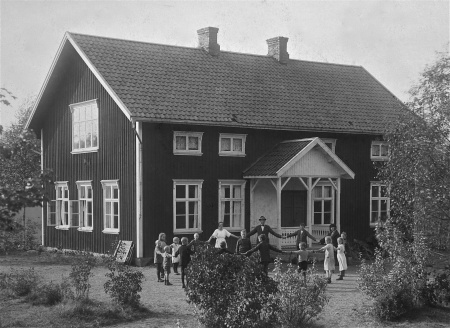 Dalens skola. Foto: okänd / Nordmarksstugans fotoarkiv.