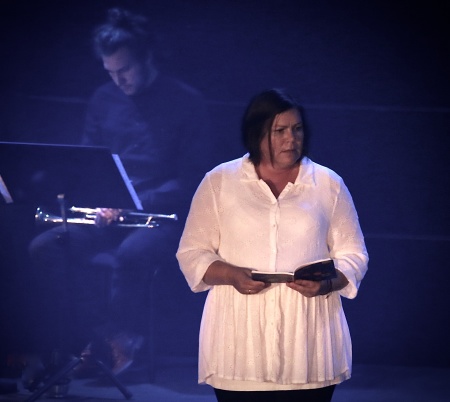 Cecilia Näslund framförde Astrid Lindgrens text ur boken "Vore jag Gud".