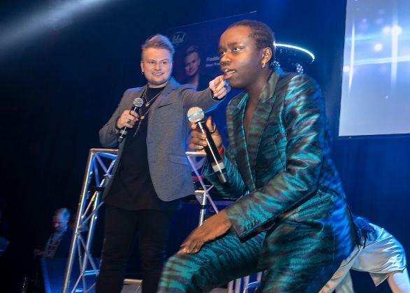 Freddie och Tusse på efterfesten Freddie och Tusse på efterfesten