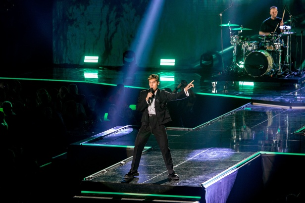 Benjamin Ingrosso uppträdde på galan.