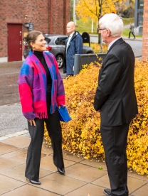 Kronprinsessan Victoria och Fölhälsomyndighetens generaldirektör Johan Carlson