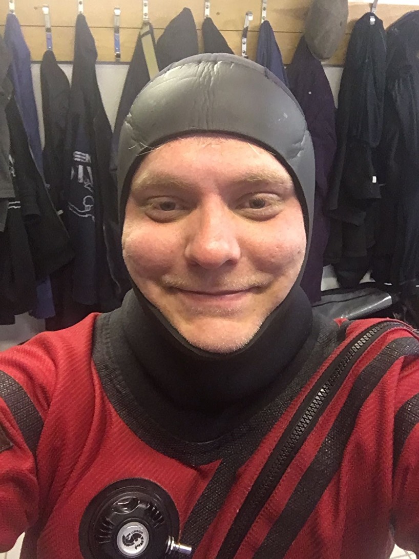 Så här söt är man i dykdräkt Så här söt är man i dykdräkt