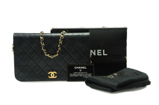 CHANEL Single Full Flap Dark Navy - CHANEL Single Full Flap