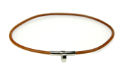 HERMÈS Bracelet/Necklace Choker Palladium